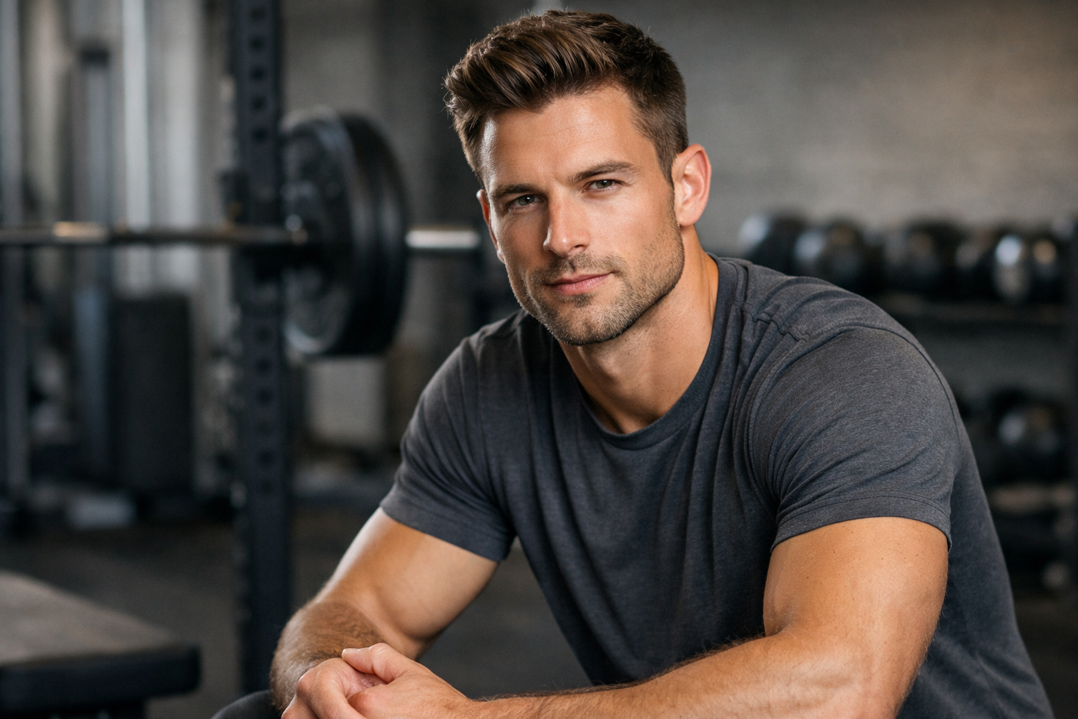 Man with strong defined jawline profile