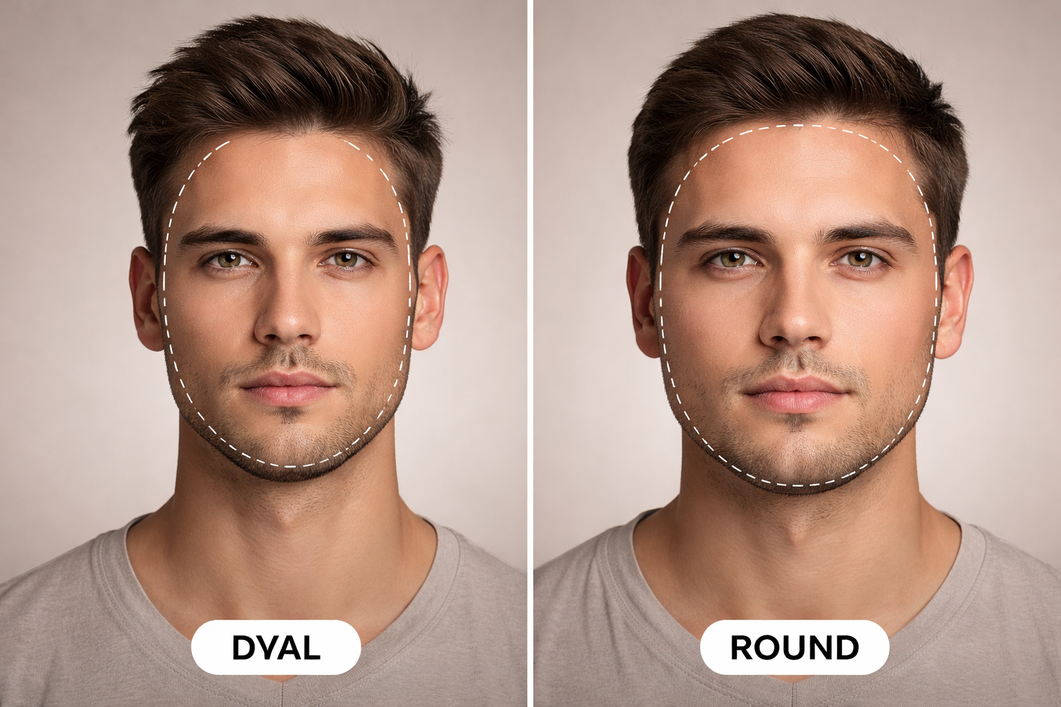 oval vs round face male article cover